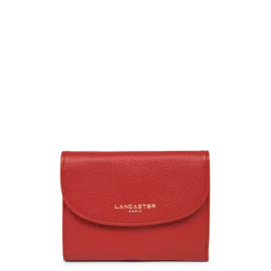 Portefeuille dos à dos femme cuir Dune Lancaster rouge
