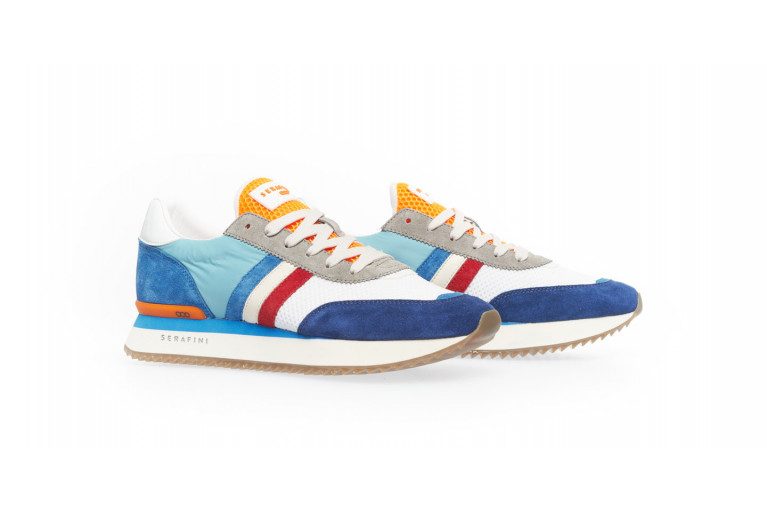 Baskets homme Serafini TORINO – BLUE – Image 3