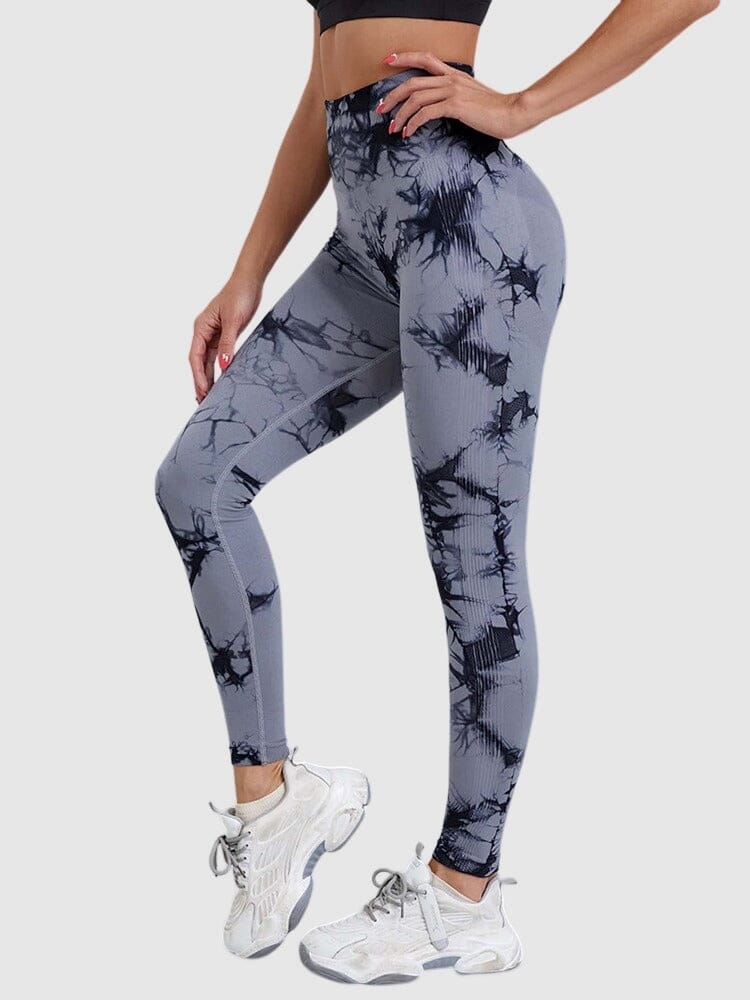 Legging Sport Teinté Push Up Sans Couture – Image 2